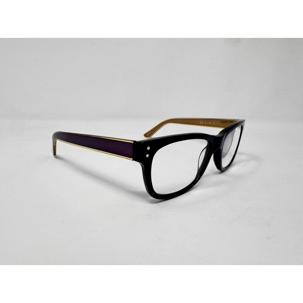 Juicy Couture JU141 0807 Eyeglass Frames Only 140 Black Gold Authentic